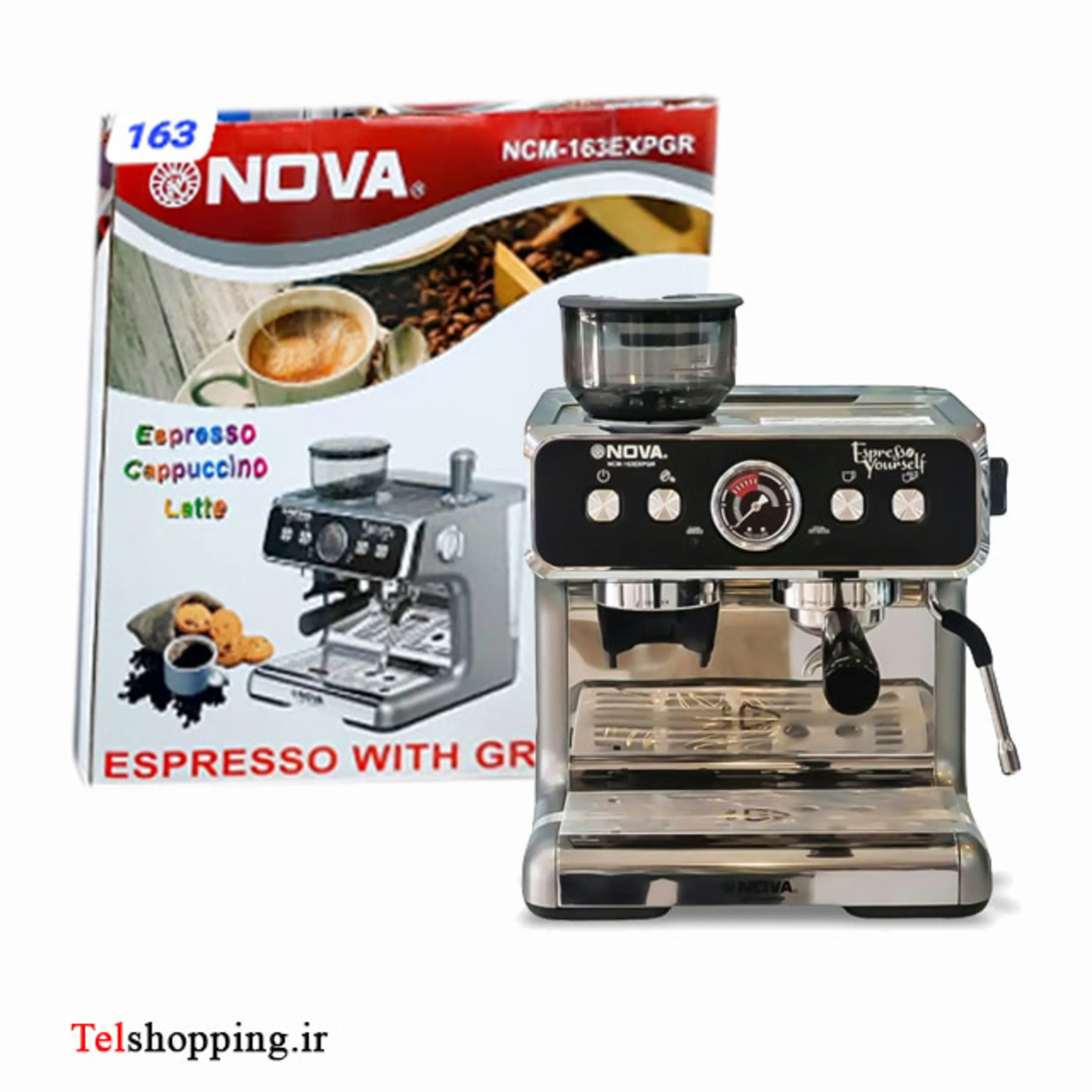 اسپرسو ساز NCM163EXPGR نوا 3000 وات